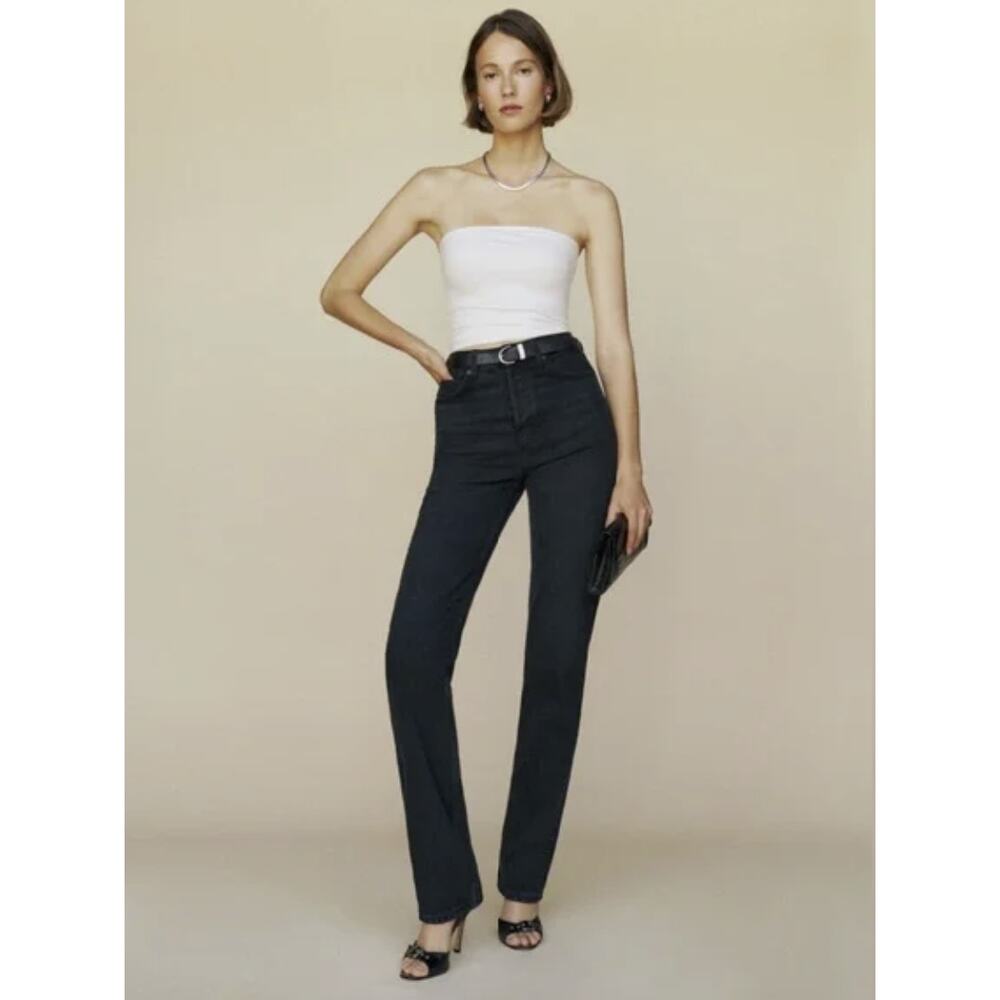 Reformation Jeans Cynthia High Rise Straight Jeans in‎ Vana size 25